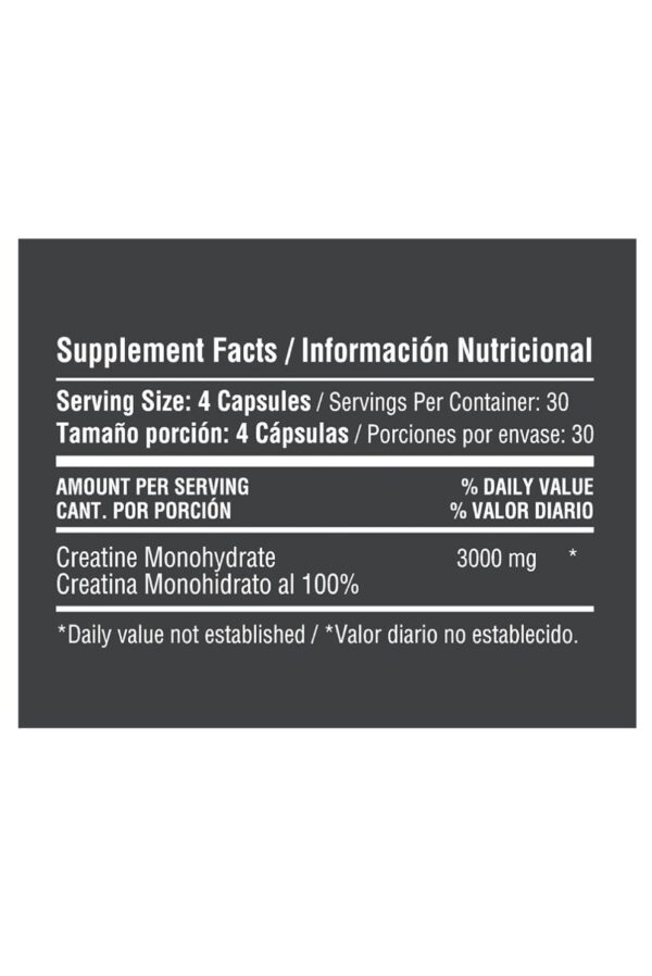 CREATINE MONOHYDRATE 120 C - Image 2