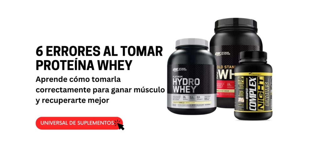 6 Errores al tomar proteína whey