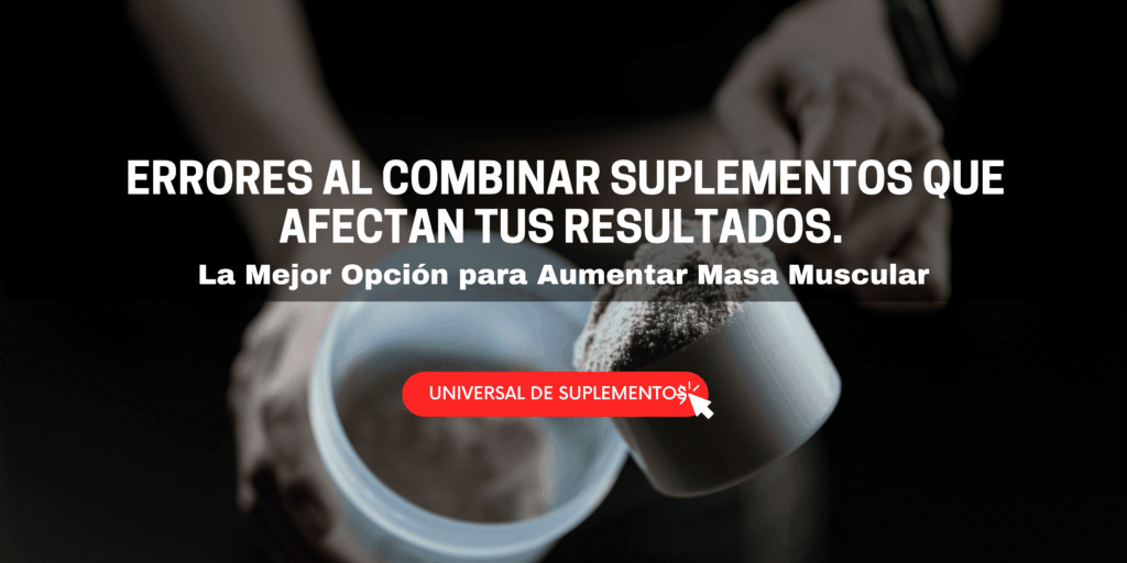 Los errores al combinar suplementos